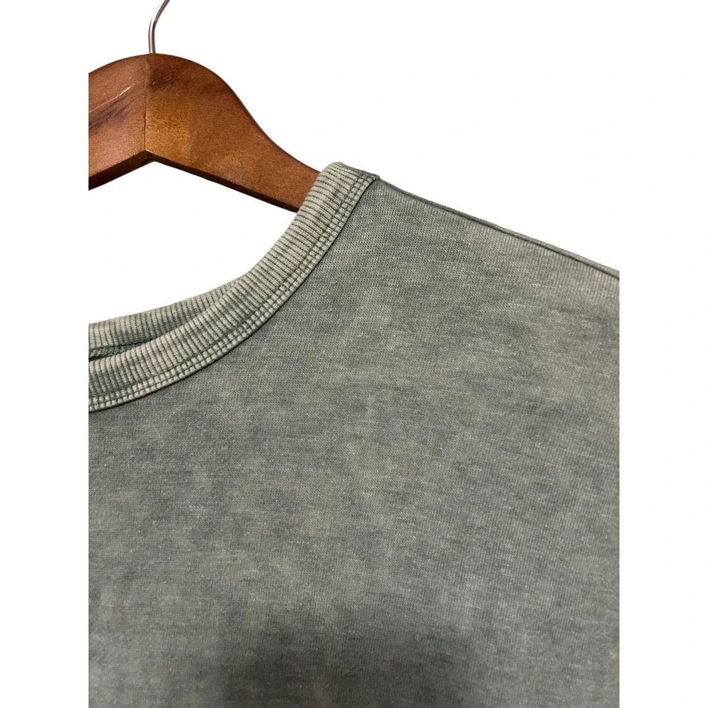 Wild Fable Womens Acid Wash Cropped Sweatshirt Pullover Top XS - Picture 4 of 5